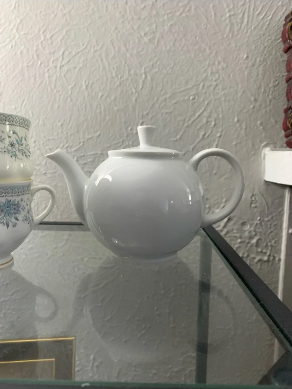 Classic White Ceramic Teapot - White